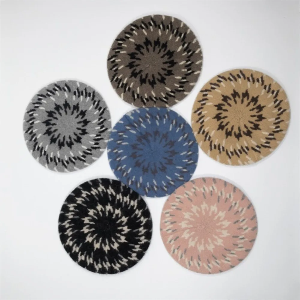 موضة رئيس أغطية الرأس قبعة المعانقة Toque تخزين ساعة محبوك قبعة المرأة الخريف الشتاء سميكة الدافئة أرنب 2M106 #2