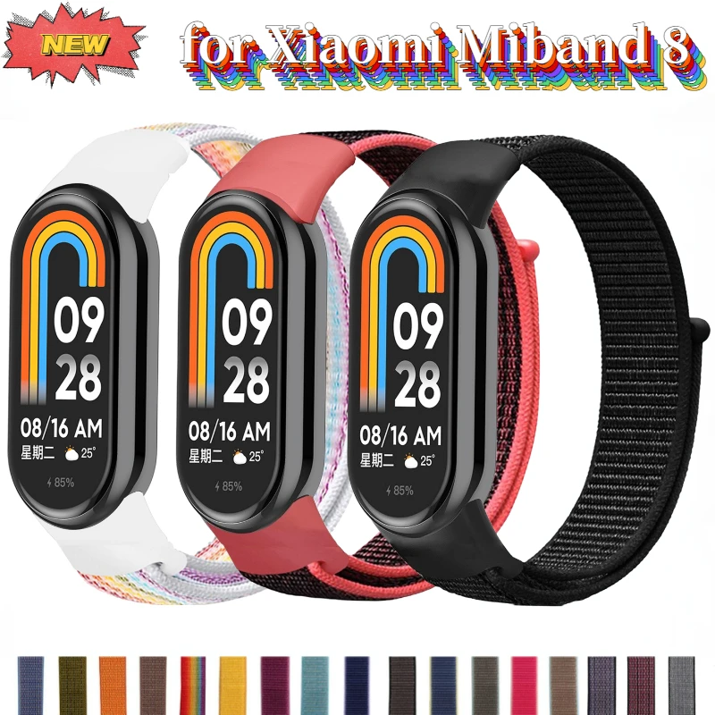 

Nylon Loop Strap for Xiaomi Mi Band 9 Sports Breathable Smart Bracelet Wristband Watchband Belt for Mi Band 8 Correa Accessories