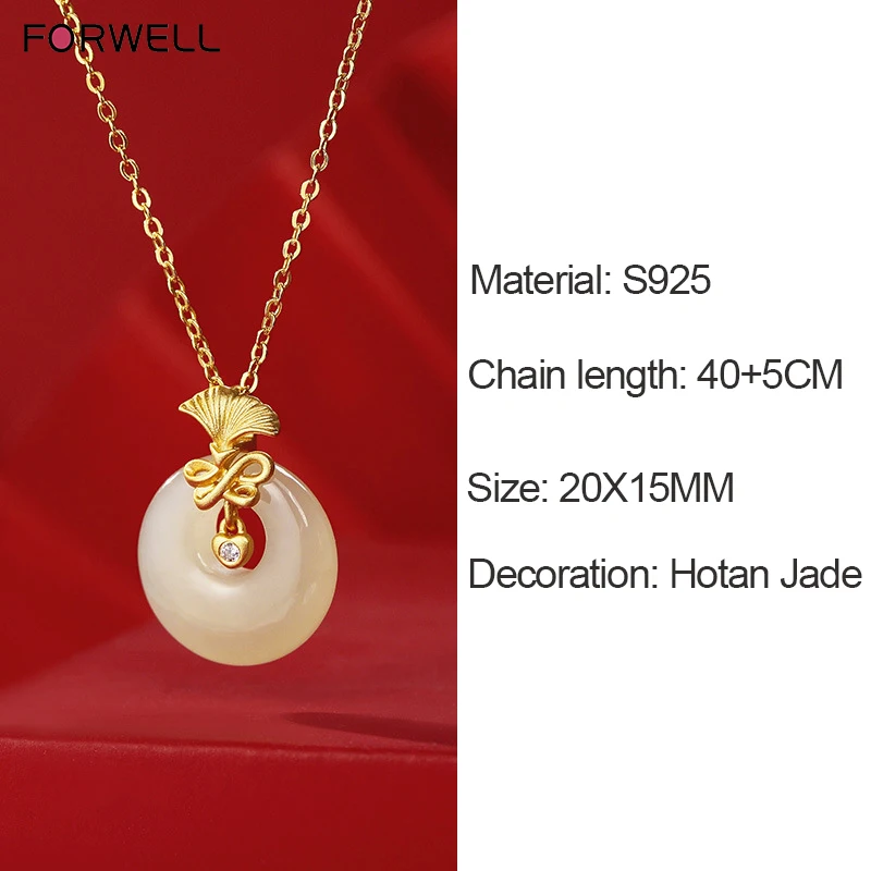 FORWELL Natural Hetian Jade Retro Bracelet Multi-Layer Bead Handmade Jewelry Strand for Mom Wedding Party Gift
