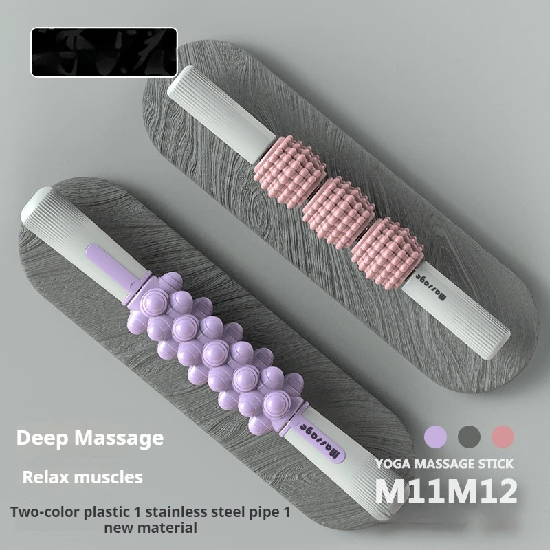 Muskel massage stange Faszien stange Bein massage rolle Yoga Muskel entspannung Stretching Roller Keule Bein Magie