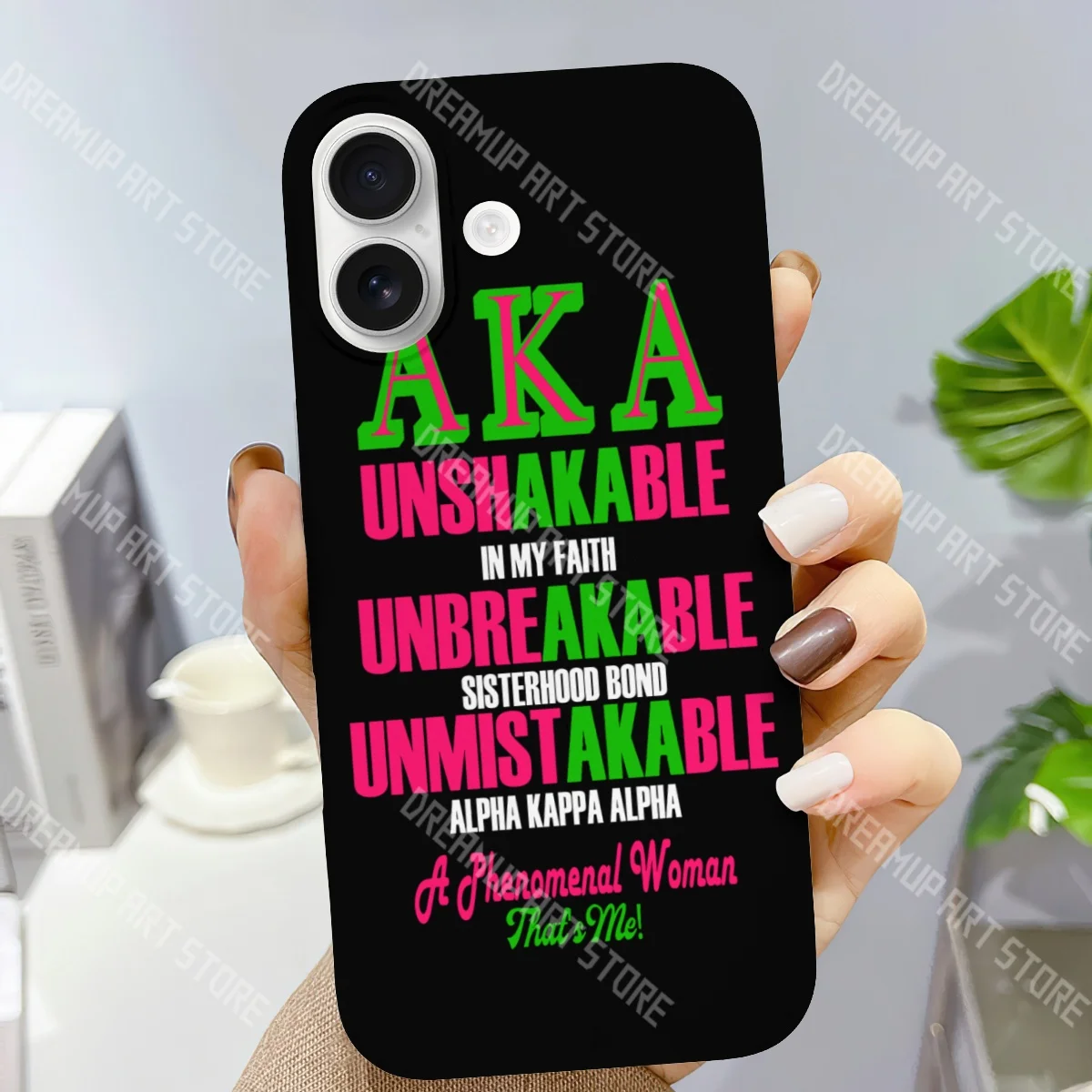 Alpha Kappa Alpha Case for iPhone 17 16 15 14 11 Pro Max 13 12  Air Mini XR XS X 8 7 6 6S Plus Soft Silicone Shockproof Cover