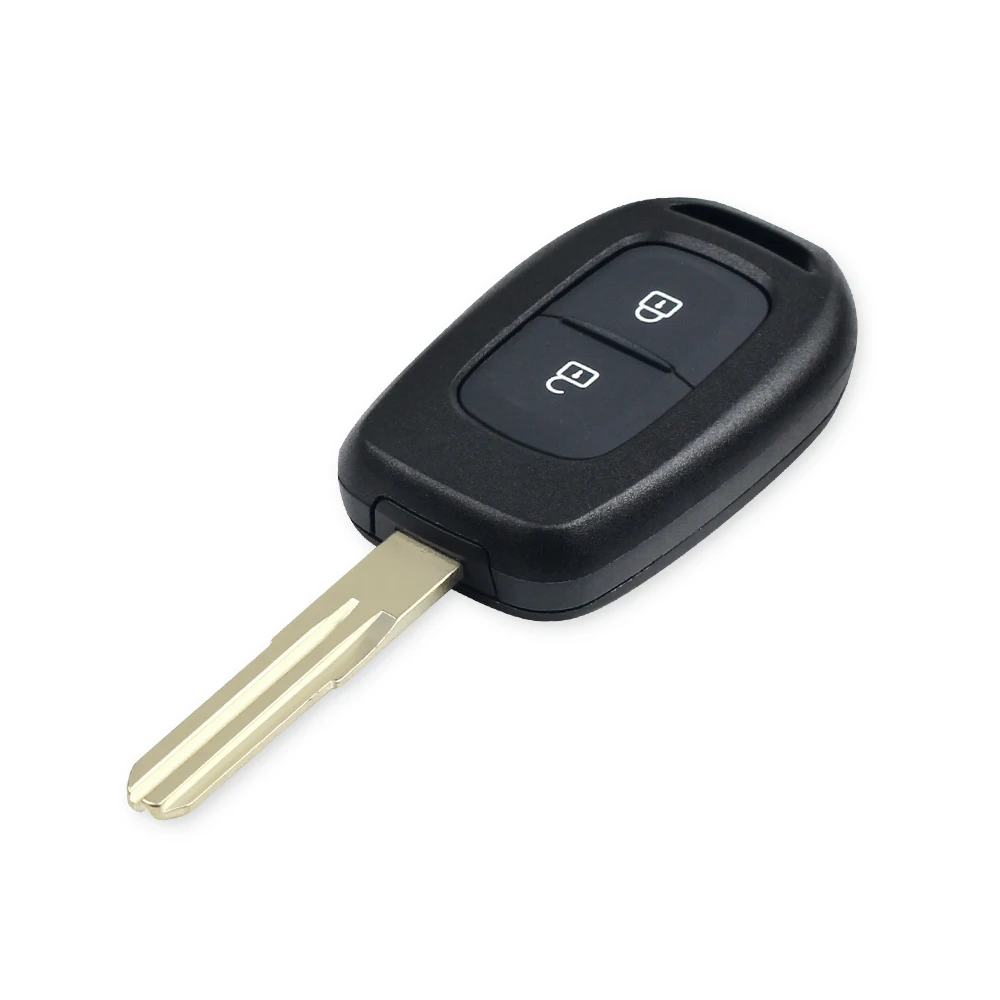 KEYYOU-carcasa de llave remota de coche, carcasa de 2 botones para Renault Duster, Kwid, Sandero, Logan 2013-2018, llave automática con hoja VAC102