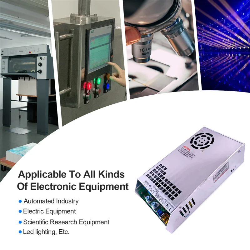 Imagem -04 - Fonte de Alimentação Regulada Ajustável 220vac-dc24v 36v 48v 60v 72v 80v 1200 Fonte de Alimentação Smps de Comutação de Ms1200 w Tensão e Corrente