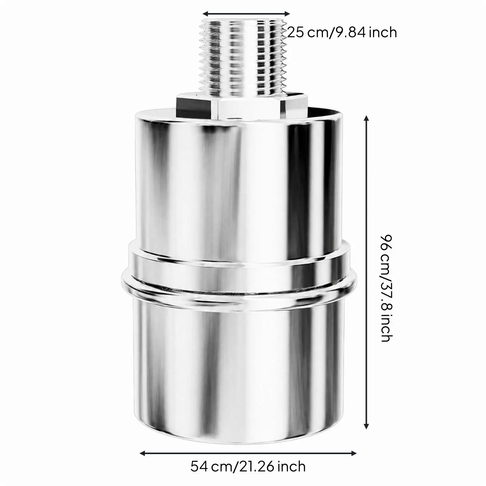 Water Tank Auto Shutoff Valve 304 Stainless Steel Float Faucet Level Regulator
