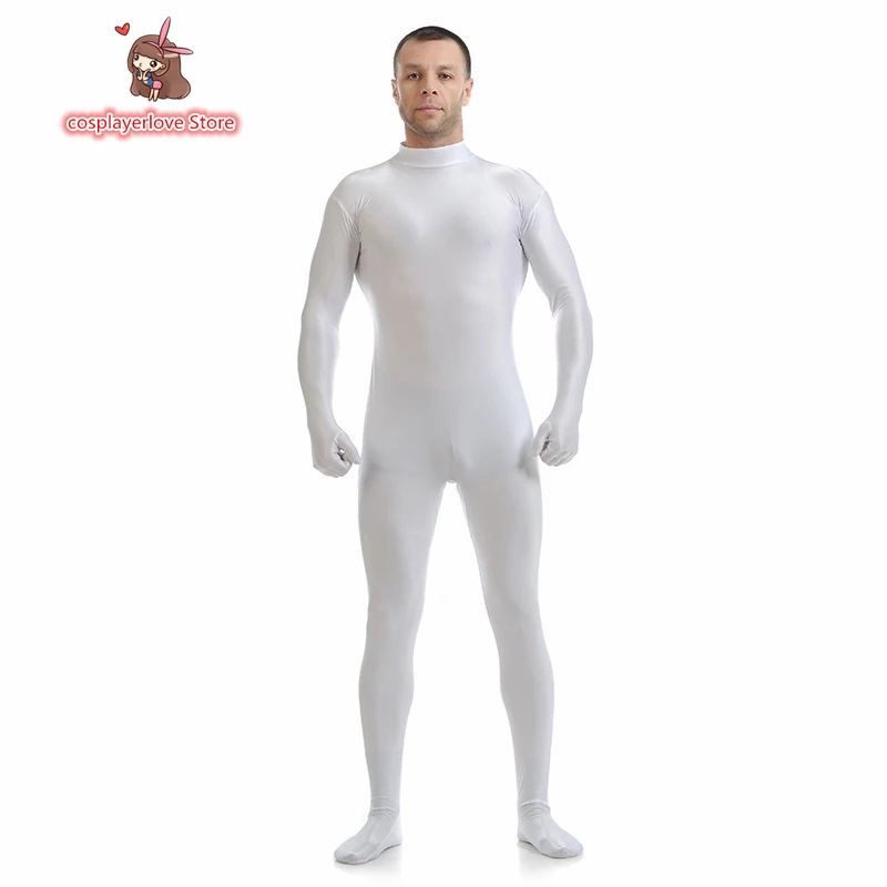 Lycra sem cabeça collants zentai macacão estágio desempenho roupas hallpween cosplay traje