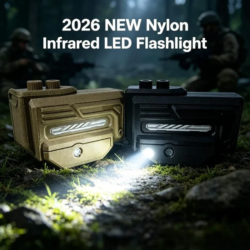 

2026 Adjustable LED Flashlight Infrared 20mm Rail Hanging for Outdoor Game Accessory