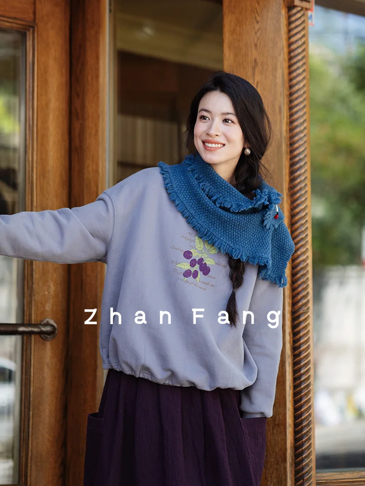 Flowering LSX005 Woolen Scarf Shawl Pin Fastener Multi-Color Lovely Lace Design Fashionable Accessory for Women Spring Autumn