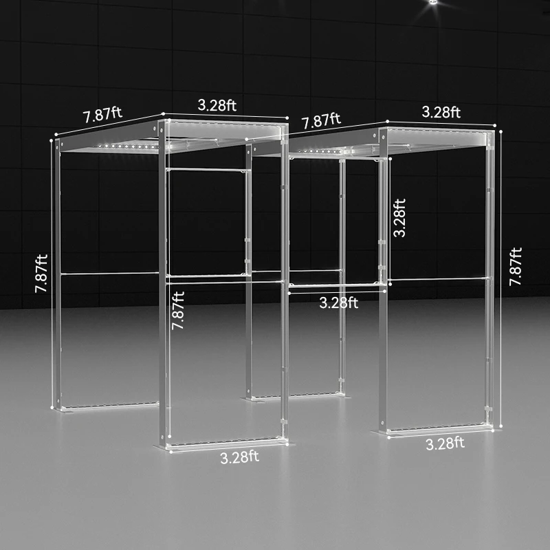 Nouvelle conception d'exposition personnalisée pour les caissons lumineux SEGO de stand d'émission commerciale d'affichage à fonctions multiples dans l'événement