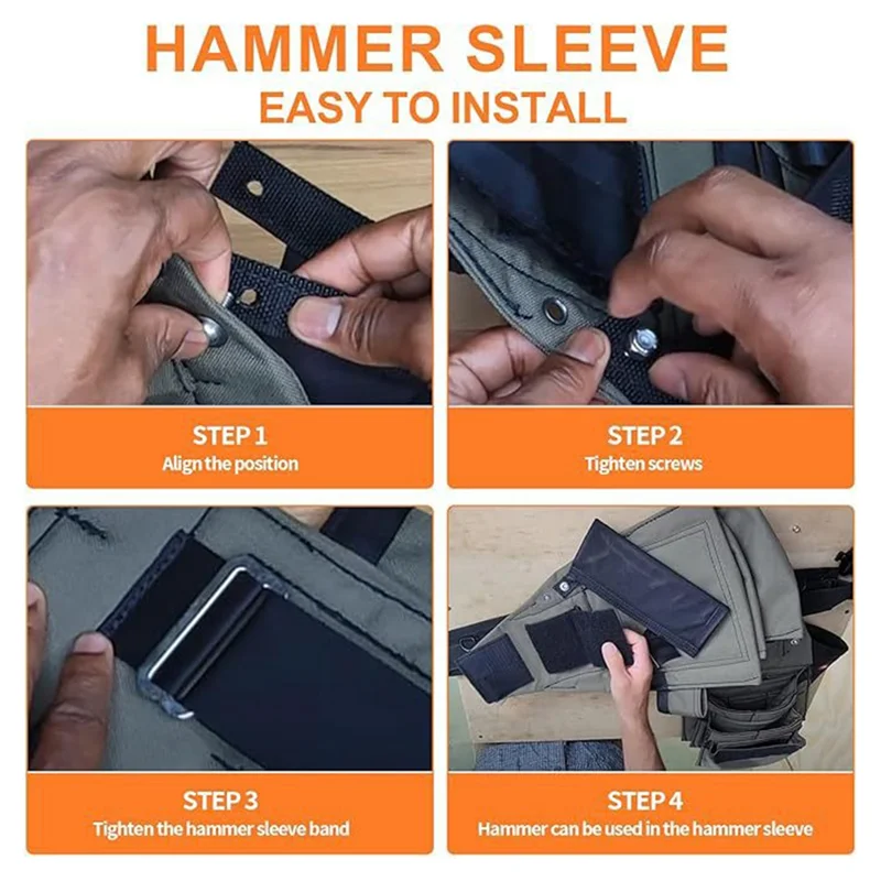 M11K-сумка для инструментов с алмазной спинкой, мягкая кобура для молотка, заменяет держатель ремня, рукав для молотка для инструментов, ремень или ремень для инструментов