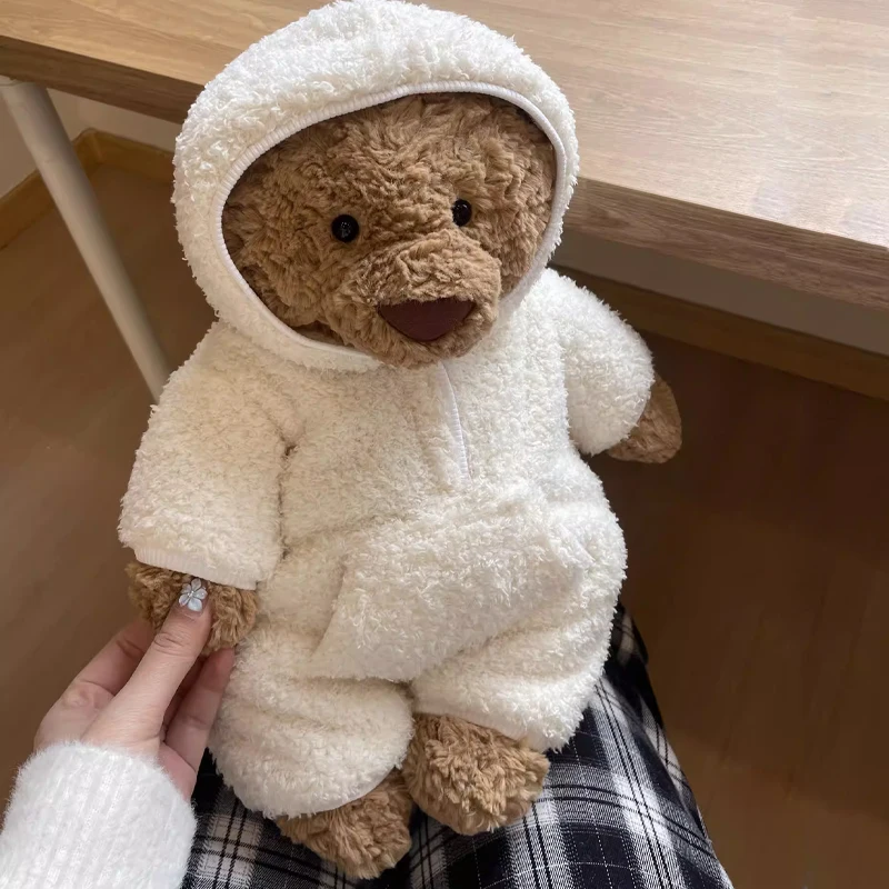 

Милый плюшевый боди-халат в виде медвежонка, светло-коричневый, подушка-обнимашка для дивана, декор для дома, плюшевые игрушки, украшения, забавные подарки