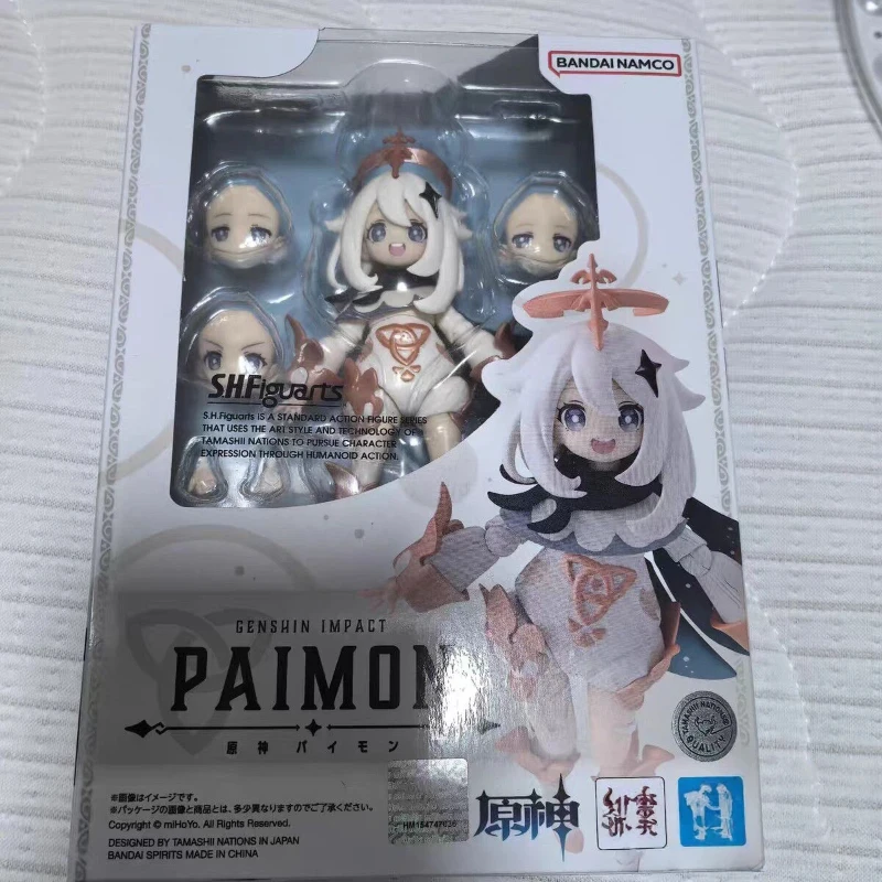 Genshin Paimon Emergency Food Action Figure Leuke figuur Interactieve ornamenten Collectiemodel Speelgoed voor fans Festivalcadeau