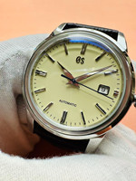 GS Cream Enamel Surface SBGR261G Five sided Stereoscopic Pointer Automatic Mechanical Men's Watch Made in China 2824 Movement
