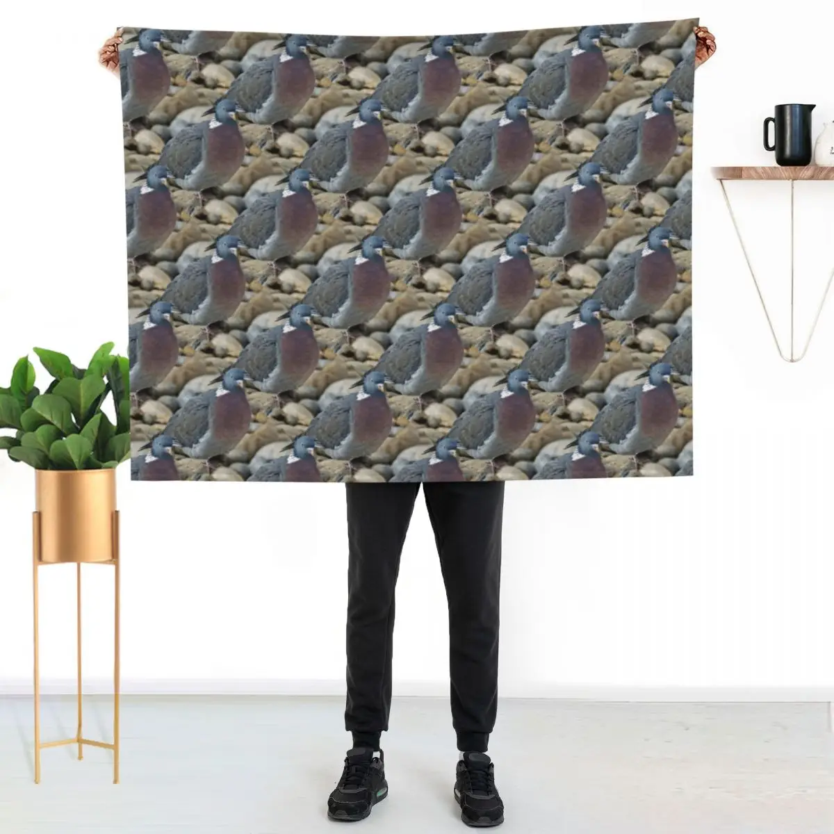 Wood Pigeon (pattern) Throw Blanket Sleeping Bag Soft Big Sofa Throw Sofa Flannels christmas decoration Blankets
