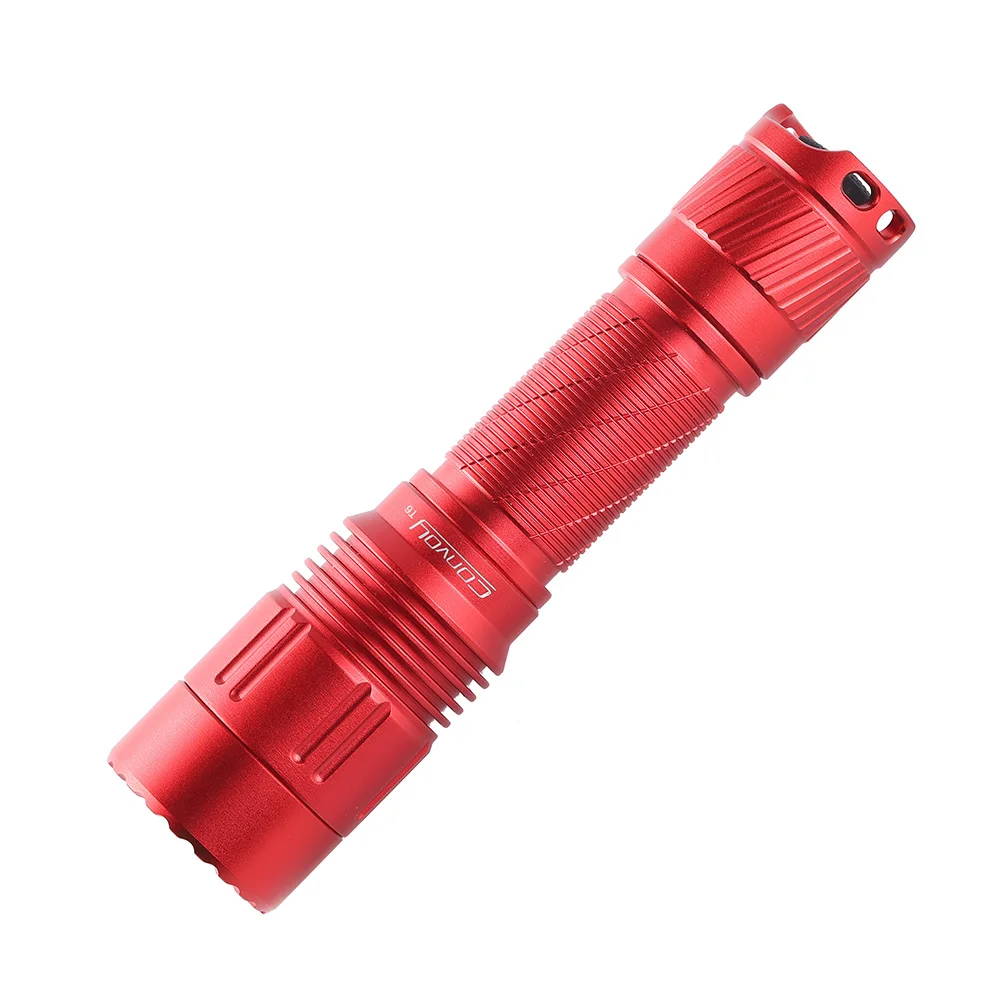 Convoy Red-Lampe de poche portable T6 KW, CSLNM1.TG, AA 14500 Spirit, Outdoor, Randonnée et Braseering