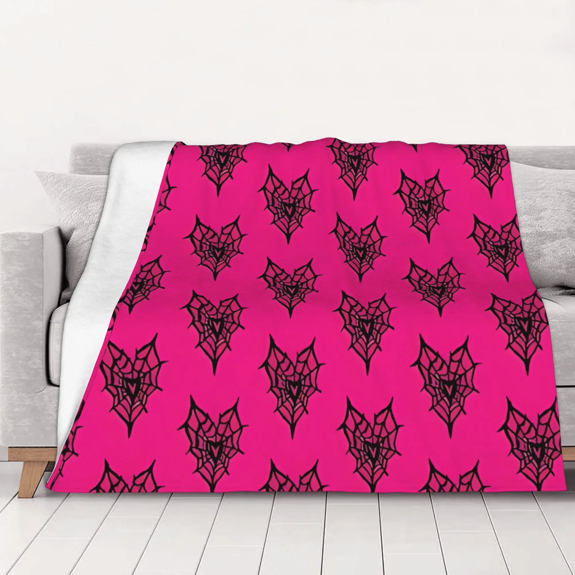 1PC home Cutecore Classic B-Black veil brides Blanket Super Cosy Plush Home Living Room Sofa halloween