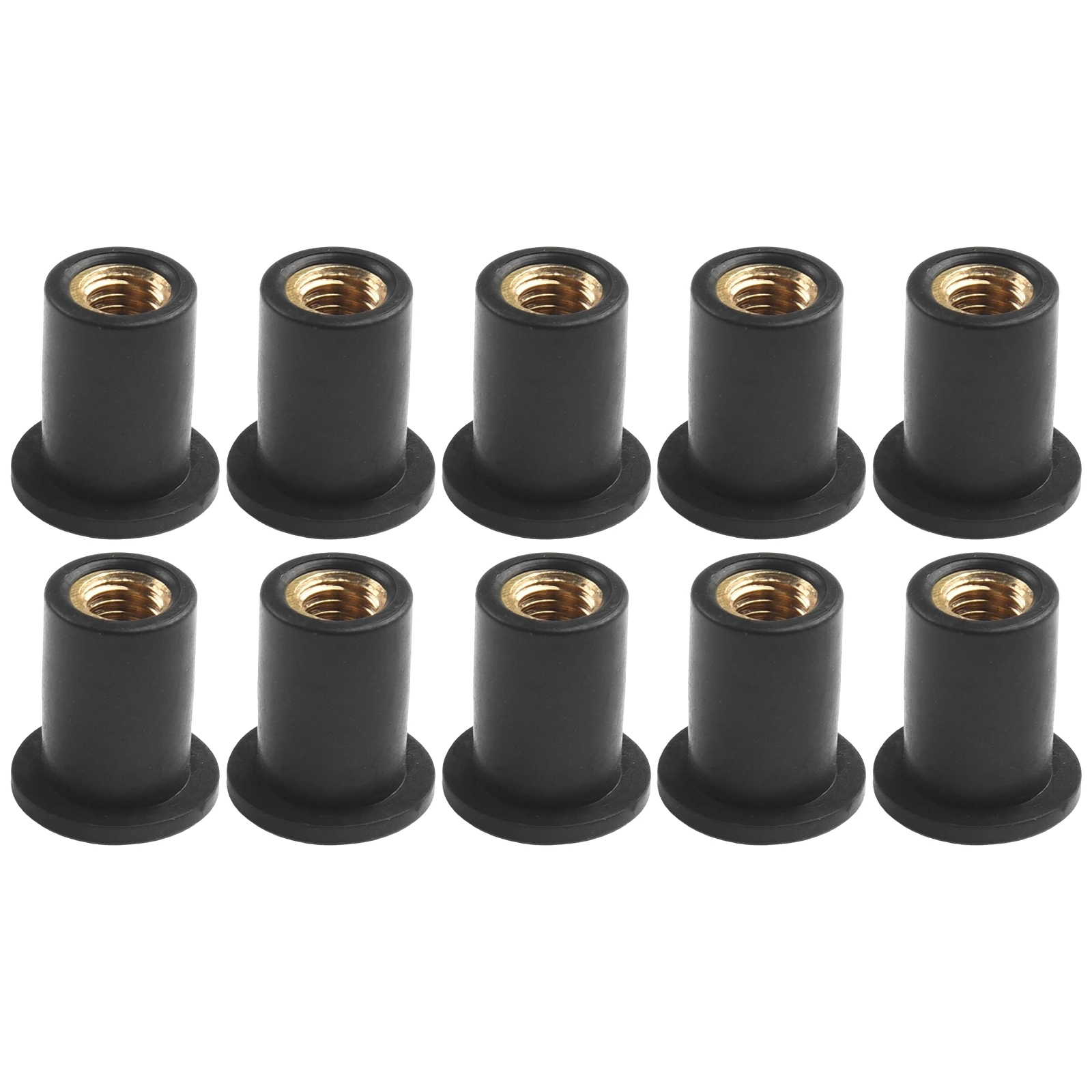 

10pcs M5 Motorcycle Windshield Bolts Rubber Nut Vibration Damper Panel Mounting 5mm For Bodywork Motorcycle Accessories