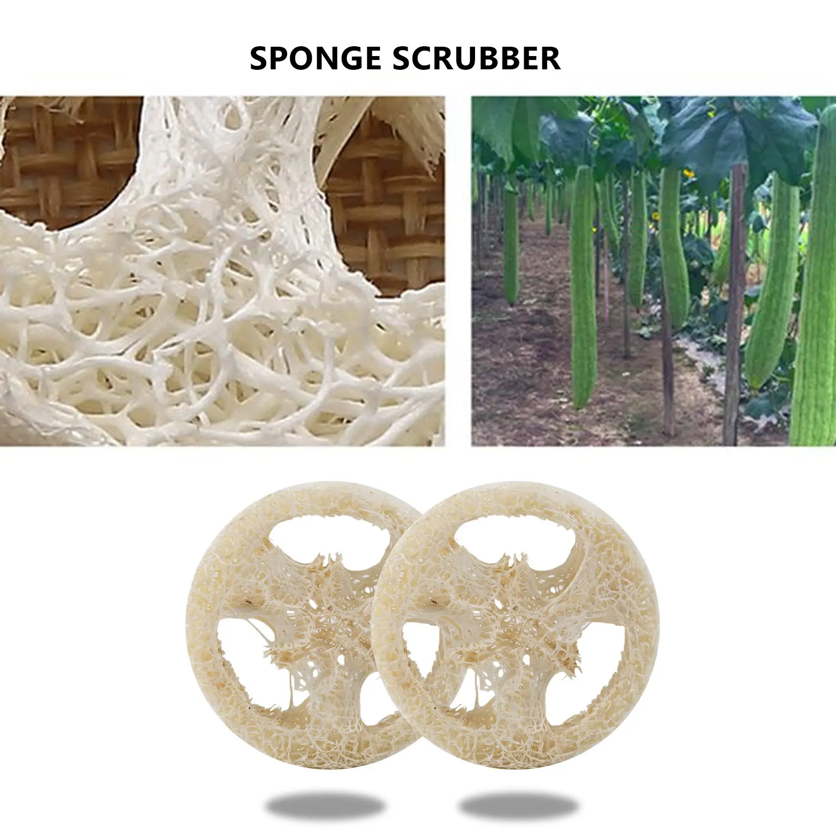 

【Fast Delivery】200 Pieces of 4-6 cm Diameter Loofah Slices DIY Custom Soap Tools, Cleaning Supplies, Sponge Washer