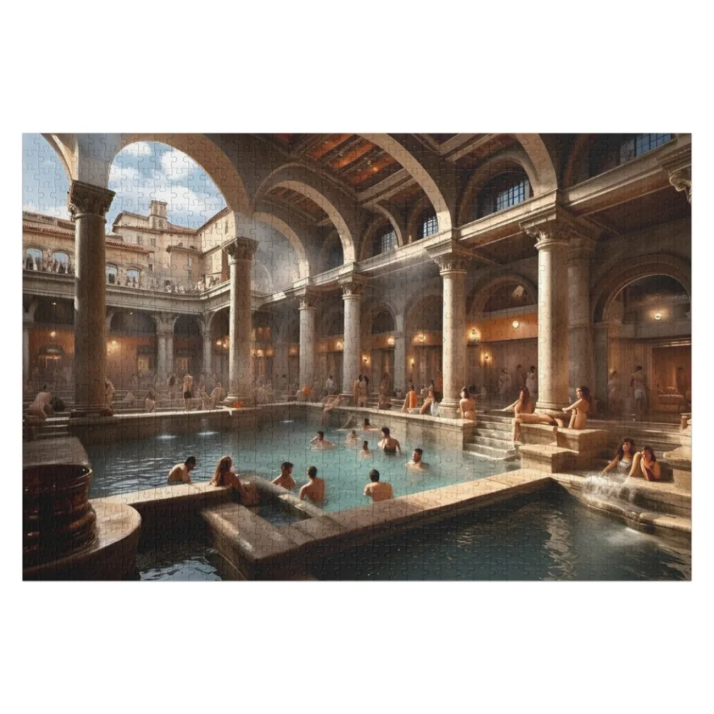 

Roman Bath House Jigsaw Puzzle Custom Child Personalized Jigsaw Pieces Adults Custom Wooden Gift Puzzle