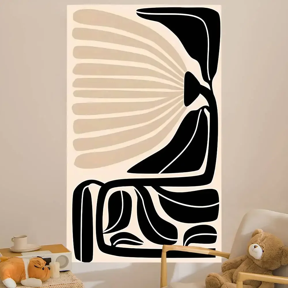 Abstrakte minimalistische abstrakte weibliche Körperlinien Anime Anime Wandteppich Wandbehang Dekoration Haushalt Wandbehang Home Decor
