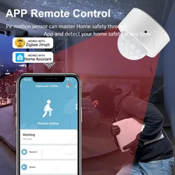 Zigbee 3.0 Mini PIR Motion Sensor Human Motion Infrared Detector Security Alarm Sensor Works With Home Assistant Zigbee2MQTT