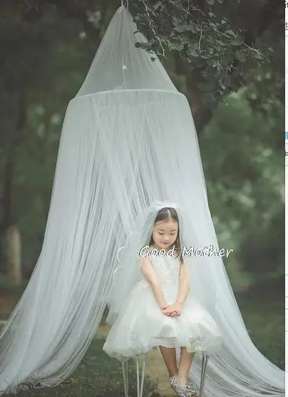   Photography props outdoor mosquito net hanging dome mosquito net wedding dress children baby universal simple mosquito net 