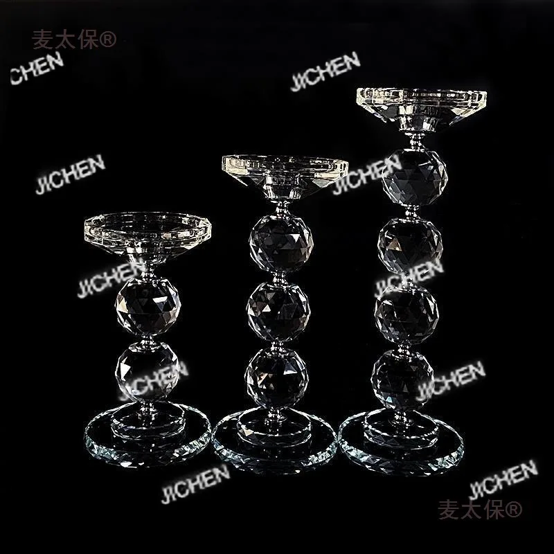 

Европейский прозрачный хрустальный стеклянный подсвечник, романтический стеклянный подсвечник, очень большой свадебный подсвечник для украшения дома