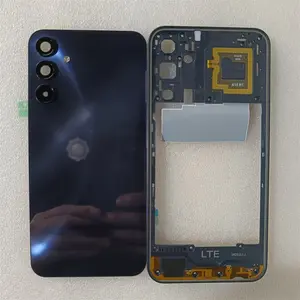 Bilashmart Housing Case Samsung Galaxy A15 4G A155 Middle Frame Cover+Battery Back Cover Rear Door Cover With Camera Lens Replace
