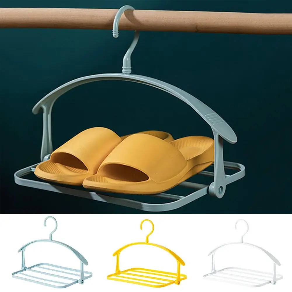 Plastic Reversible Folding Trouser Rack 360° Rotating Non-slip 5 Layers Pants Hangers Widening Thickening Clothes Drying Rack