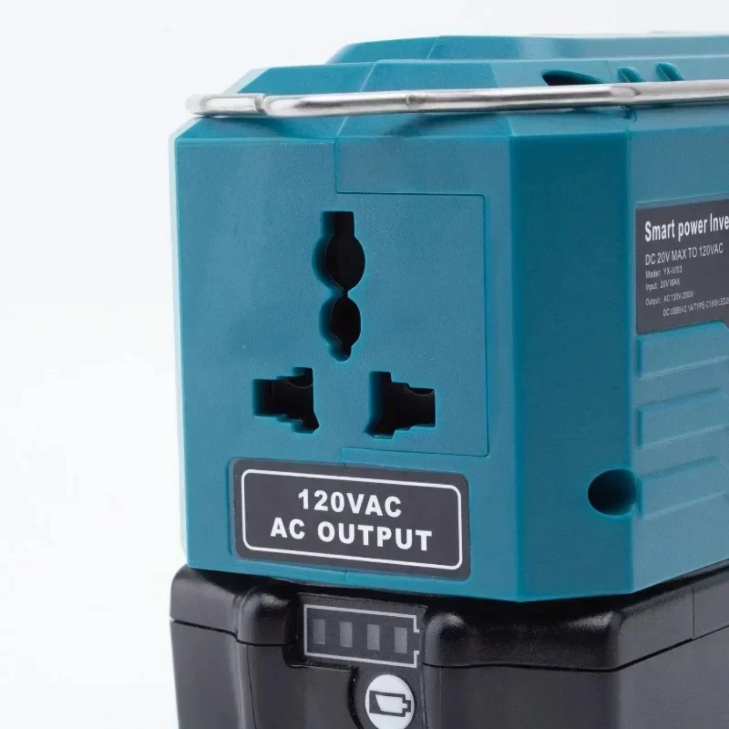 

Portable Inverter Sine Wave For Makita 18V Li-ion Battery Wireless Power Adapter USB TYPE-C AC 110-230V Charger Socket 200W