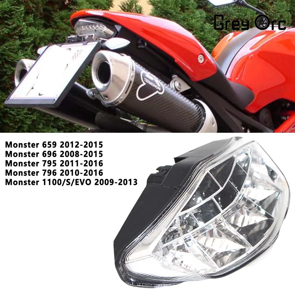 

Motorcycle LED Rear Tail Light For Ducati Monster 659 696 795 796 1100/S/EVO Turn Brake Signal Integrated Tail Light