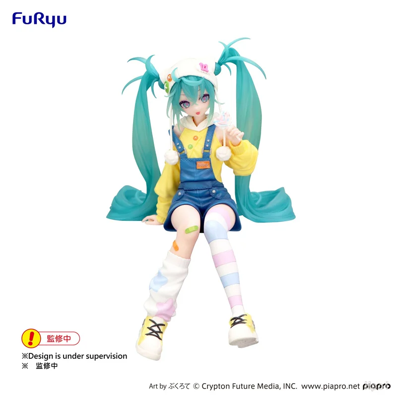 

FuRyu Original 15Cm Hatsune Miku Noodle Stopperーロリポップー Action Figure Toys For Kids Gift Collectible Model Ornaments