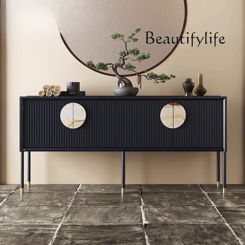 

Chinese-style entrance cabinet New Chinese-style entrance foyer decorative cabinet Modern light luxury villa storage cabinet