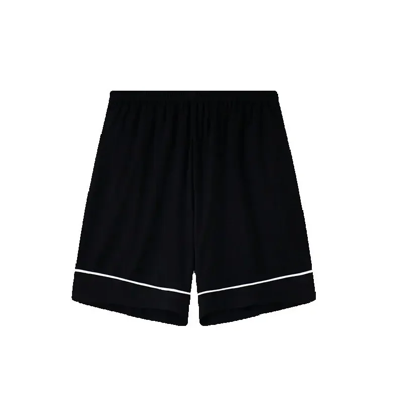 Homens calças curtas cor sólida modal calças de sono masculino pijamas calças sleep bottoms pijamas para meninos jovens pijamas hombre