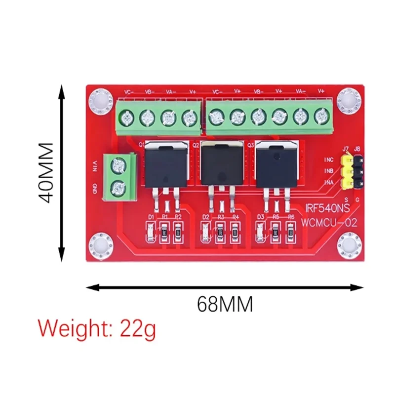 Electronic building blocks 3-way MOS tube field effect tube drive module IRF540 large current applicable to arduino