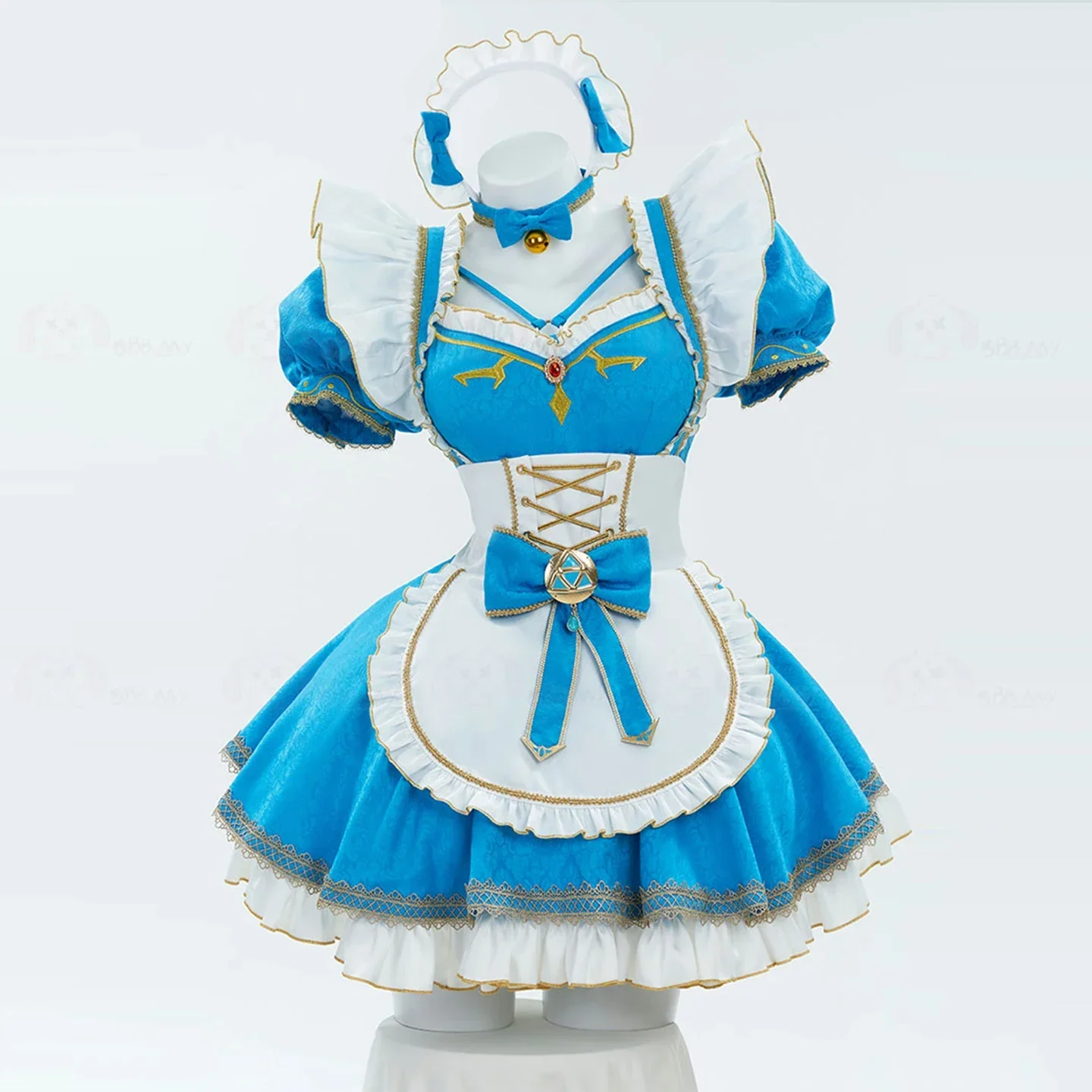 2025 حار لعبة زيلدا الحلو لوليتا فستان الأميرة زيلدا الأميرة تأثيري حلي هالوين قزم خادمة موحدة المرأة كرنفال البدلة #1