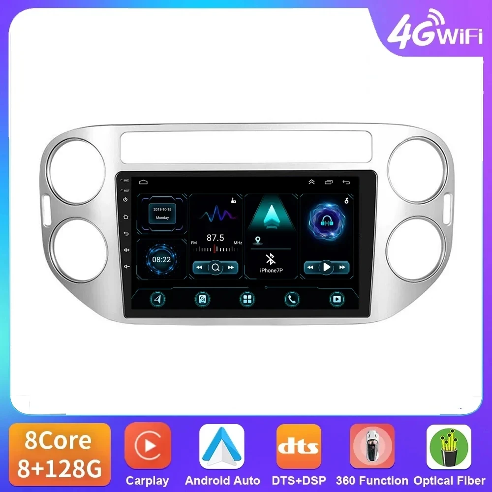 

Android 14 Carplay Auto Car Radio Multimedia Player for VW Volkswagen Tiguan 2006-2015 2016 2 din Autoradio Stereo GPS DSP RDS