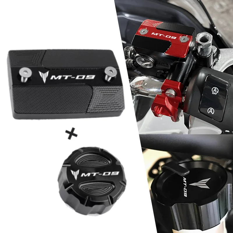 

For Yamaha MT09 FZ09 MT-09 Mt 09 motorcycle Front & Rear brake Fluid Cylinder Master Reservoir Cover Caps