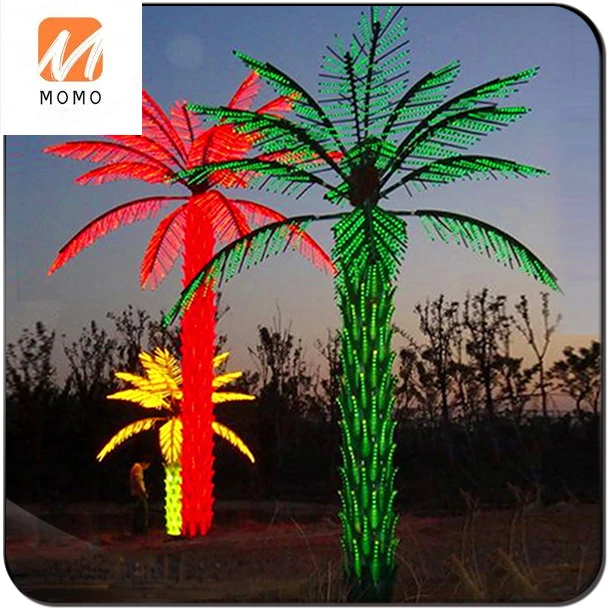 selling products artificial palm tree with led lights