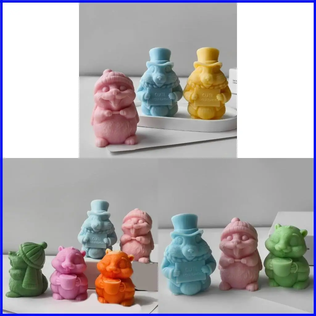 

Groundhog Statues Moulds Silicone Molds Suitable for Various Materials
