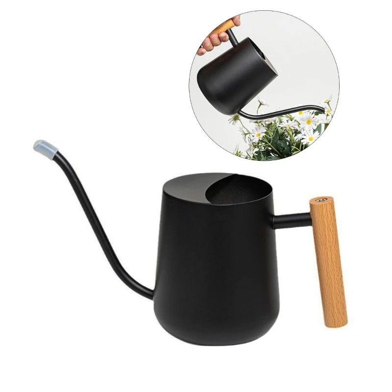 

Stainlesses Steel Flower Watering Can with Long Mouth Handle Watering Kettles