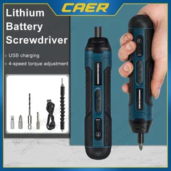 Mini Electric Screwdriver Set USB Rechargeable 1300mah Adjustment Power Dril Multi-function Disassembly Torque Repair Tools Kit