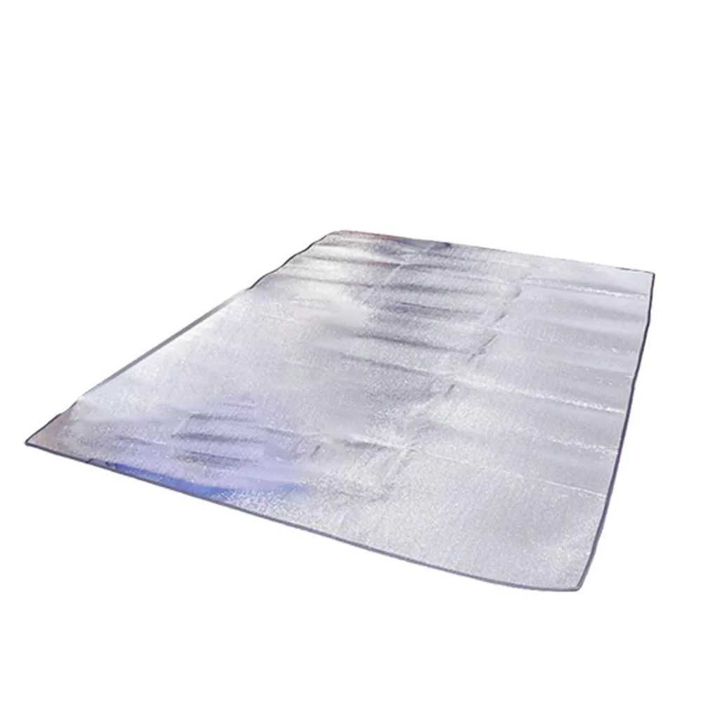 

Waterproof Xpe Picnic Mat Double Sided Aluminum Foil Lightweight Foldable Camping Pad For Outdoor Beach Hiking Tailgate Silver