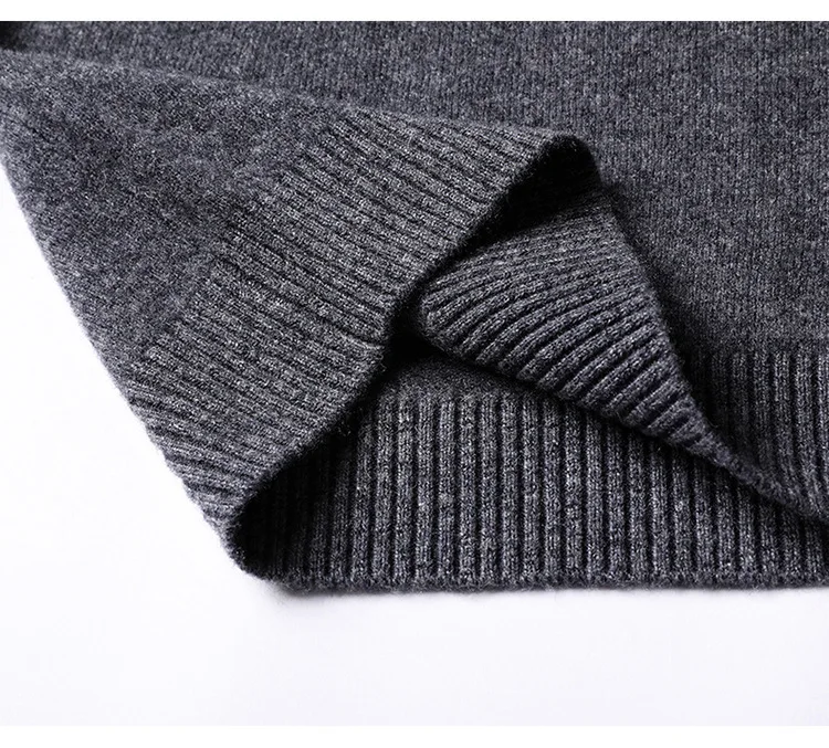 Cashmere Cotton Blend Classic V-Neck Pullover Men Sweater 2024 Autumn Winter Work Casual All-match Jumper Male Knitted Sweaters