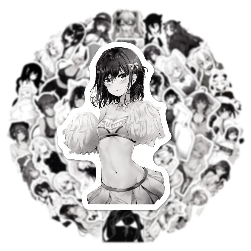 10/30/50PCS Hentai Sexy Anime Girl Stickers for Adult Gift Graffiti Decal Toy DIY Laptop Fridge Luggage Skateboard Waifu Sticker