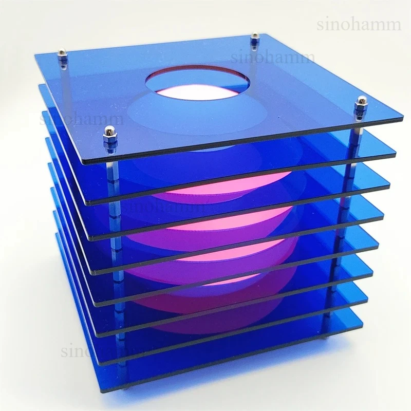 LOP Lamp Acrylic Artistic Table Light Rechargeable RGB Atmosphere Mood Bedside Lamp Room Decorating Items DIY Nightlight