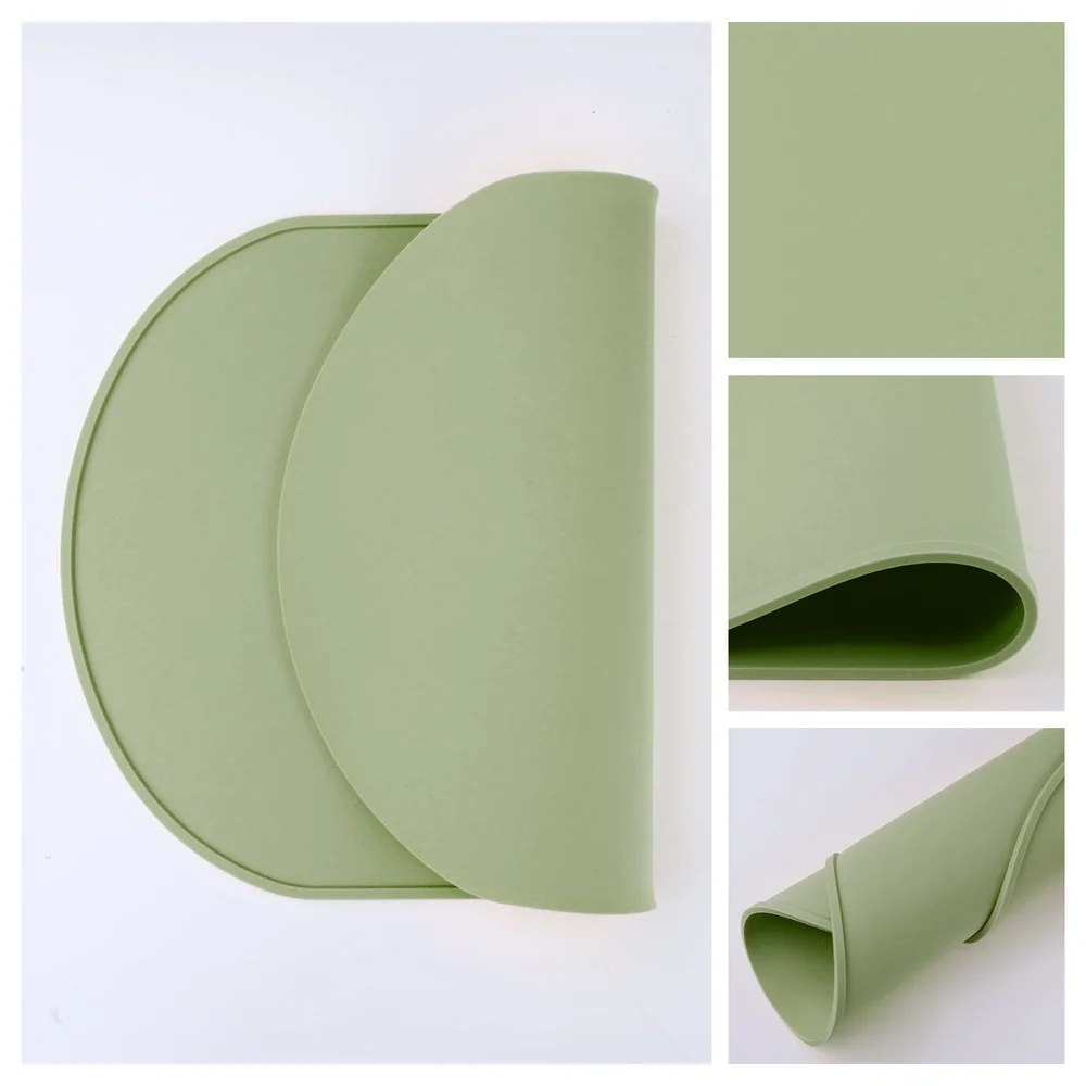 6 Pack Silicone Placemats Waterproof Non-Slip Table Protectors Easy Clean Durable Kitchen Dining Decor Home Restaurant