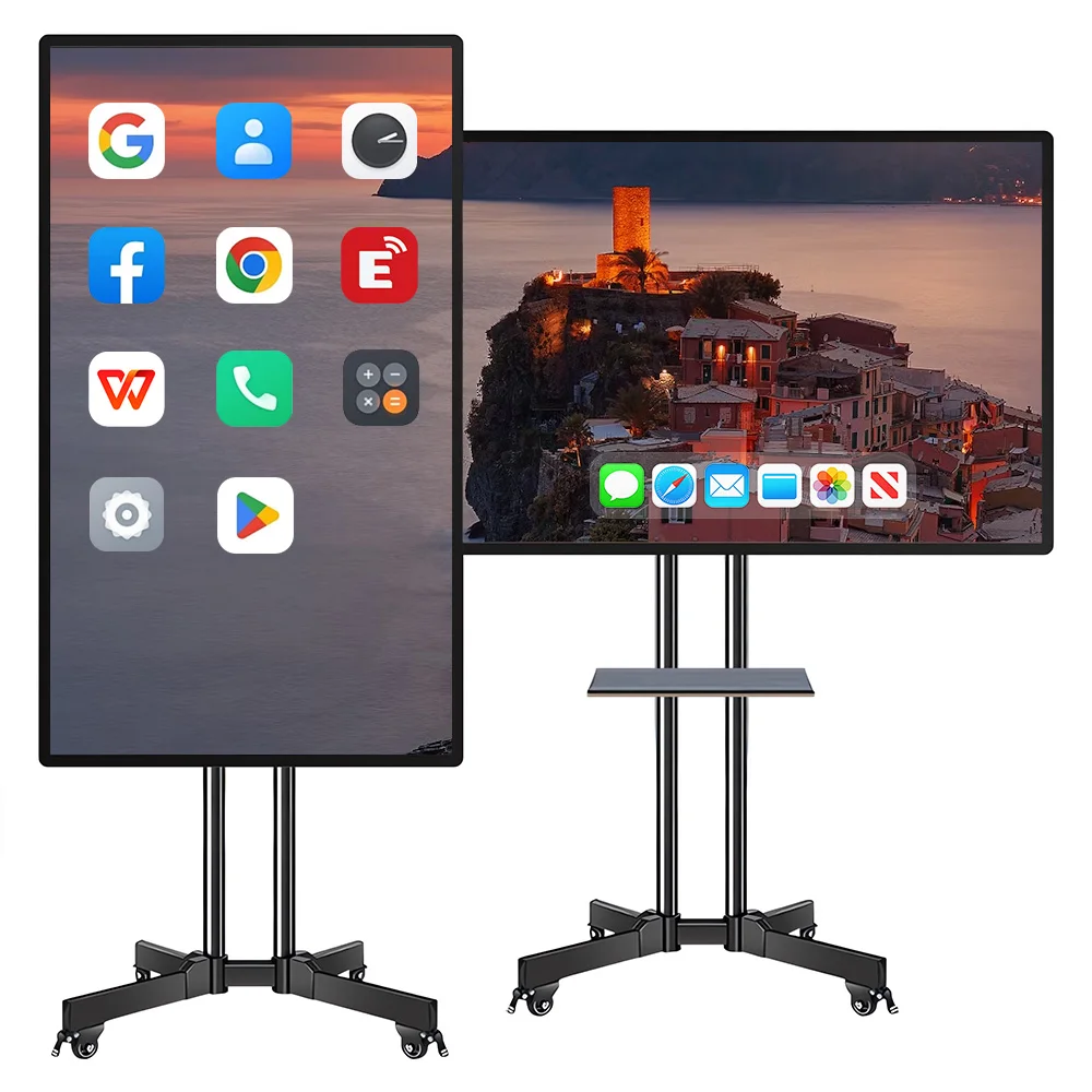 

Interactive Whiteboard, 49 Inch All-In-One multi touch Screen Electronic Calendar Samrt Board, 4K UHD Wireless Projection Playe