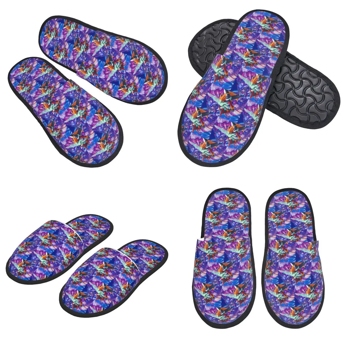 مخصص Megaman لعبة فيديو ميجا رجل النعال رغوة الذاكرة الدافئة الناعمة النساء شبشب منزل أحذية مريحة داخلي #4