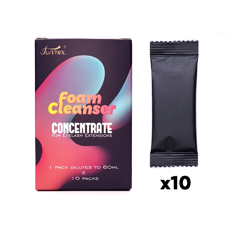 Shampoing concentré pour cils en mousse, nettoyage doux, nettoyant dédié aux cils greffés, fournitures d'extension de cils