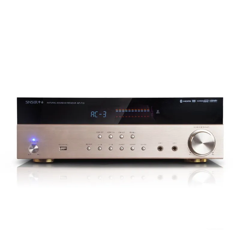 

AP-710 750W 5.1 Channel Home Theater Karaoke Audio Amplifier HDMI Fiber Coaxial Bluetooth USB / SD APE Lossless